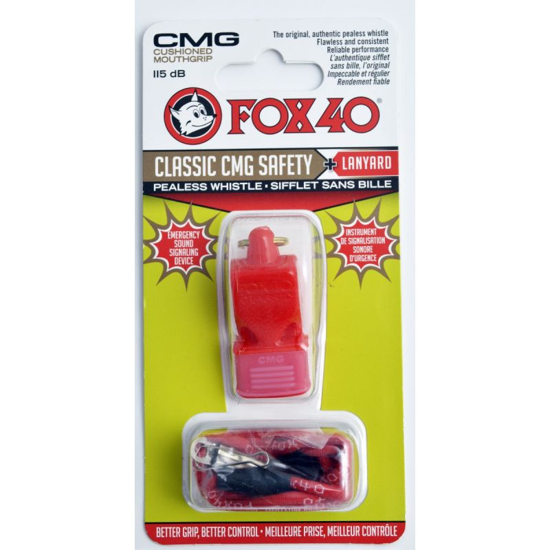 Fox 40 CMG Classic Bezpečnostní píšťalka + šňůra 9603-0108 červená NEUPLATŇUJE SE