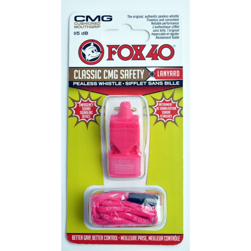 FOX CMG Classic Bezpečnostní píšťalka + šňůra 9603-0408 růžová NEUPLATŇUJE SE