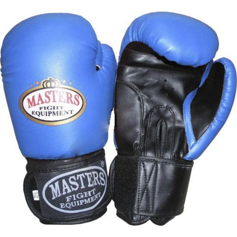 Boxerské rukavice MASTERS RPU-2 modrá/černá 12 oz