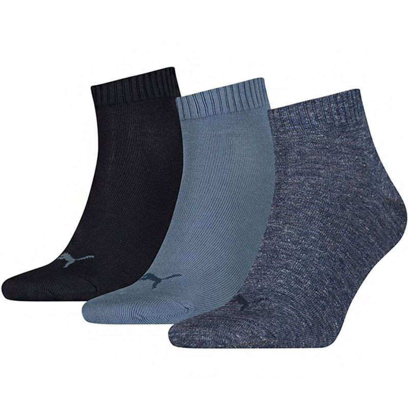 Unisex ponožky Puma Quarter Plain 3 páry 271080001 460 39-42