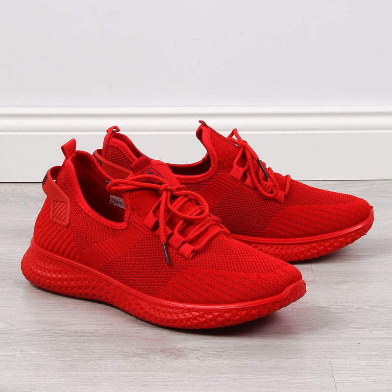 Pánská textilní sportovní obuv NEWS M EVE266B Red - Ostatní 43