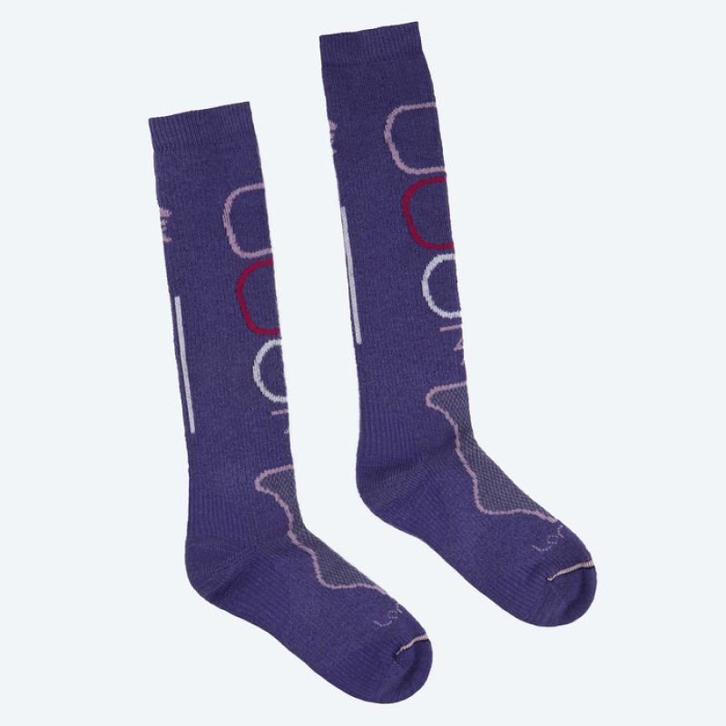 Třívrstvé dámské ponožky Lorpen Stmw 1158 fialové 34 - 37