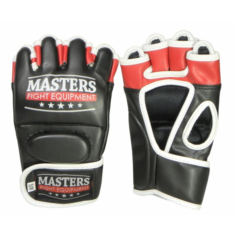 Pánské rukavice MMA GF-30A M 01272-SM - Masters černá/modrá/bílá+L/XL