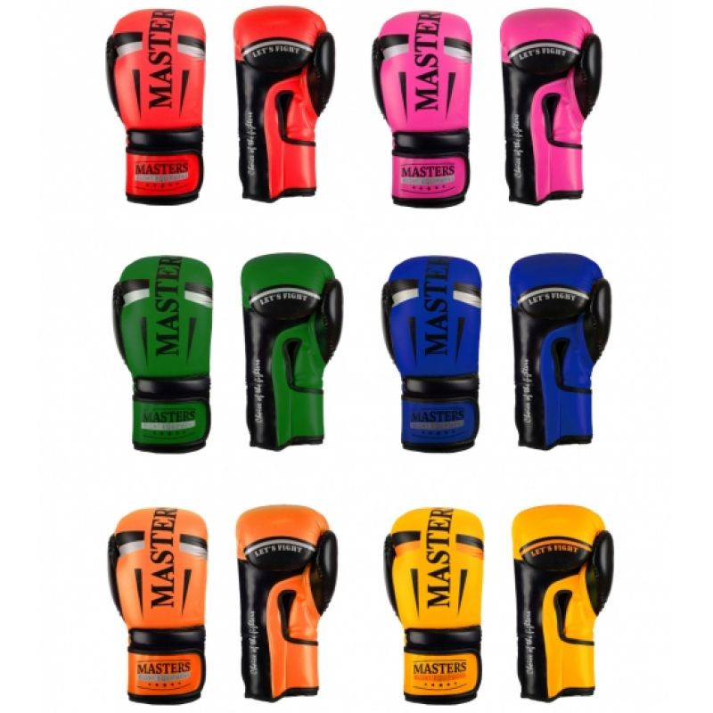 Boxerské rukavice RPU-FT 011123-0210 - MASTERS žlutá + 12 oz