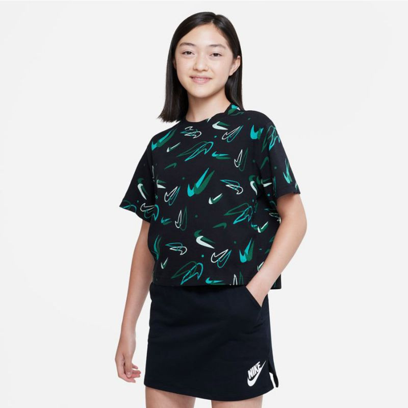 Dívčí tričko Sportswear Jr DV0568 010 - Nike S (128-137)