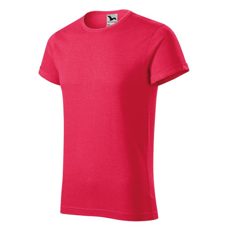 Pánské červené melanžové tričko Malfini Fusion M MLI-163M7 XL