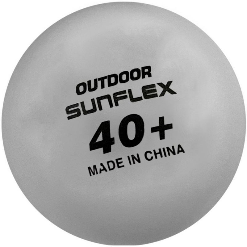 Sunflex IOutdoor míček na stolní tenis 6 ks. S20611 Bílá