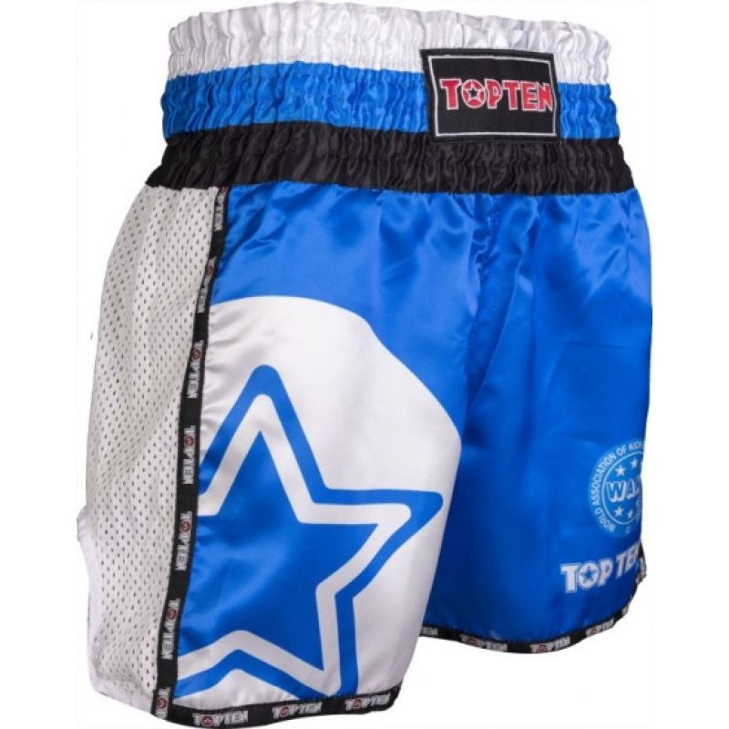 Top Ten "Wako Star" kickboxerské šortky M 0418641-02M červená-bílá+M