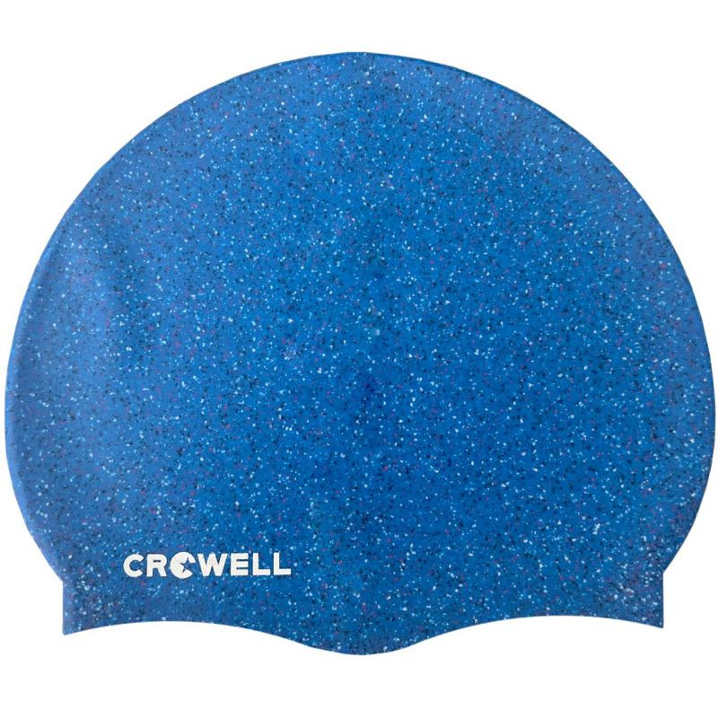 Silikonová plavecká čepice Crowell Recycling v perleťově modré barvě.5 NEUPLATŇUJE SE