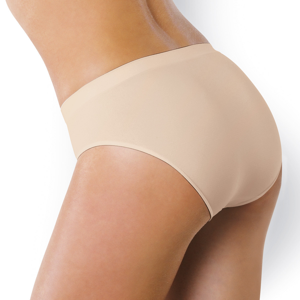 Kalhotky klasické bezešvé Slip midi Intimidea Barva: Tělová, Velikost M/L