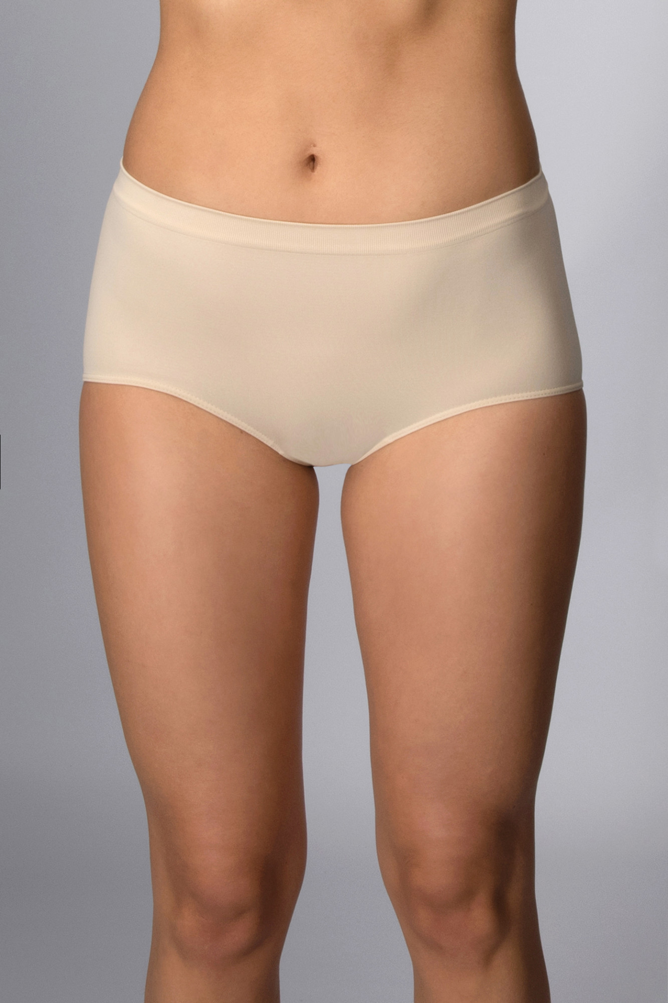 Kalhotky s vyšším pasem bezešvé Culotte Intimidea Barva: Tělová, Velikost M/L