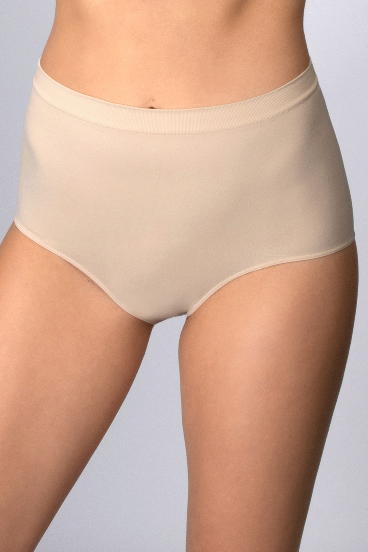 Kalhotky s vysokým pasem bezešvé Culotte maxxi Intimidea Barva: Tělová, Velikost L