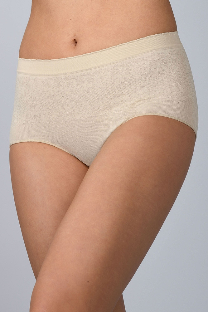 Kalhotky s vyšším pasem bezešvé Culotte Setificato Light Intimidea Barva: Tělová, Velikost L/XL