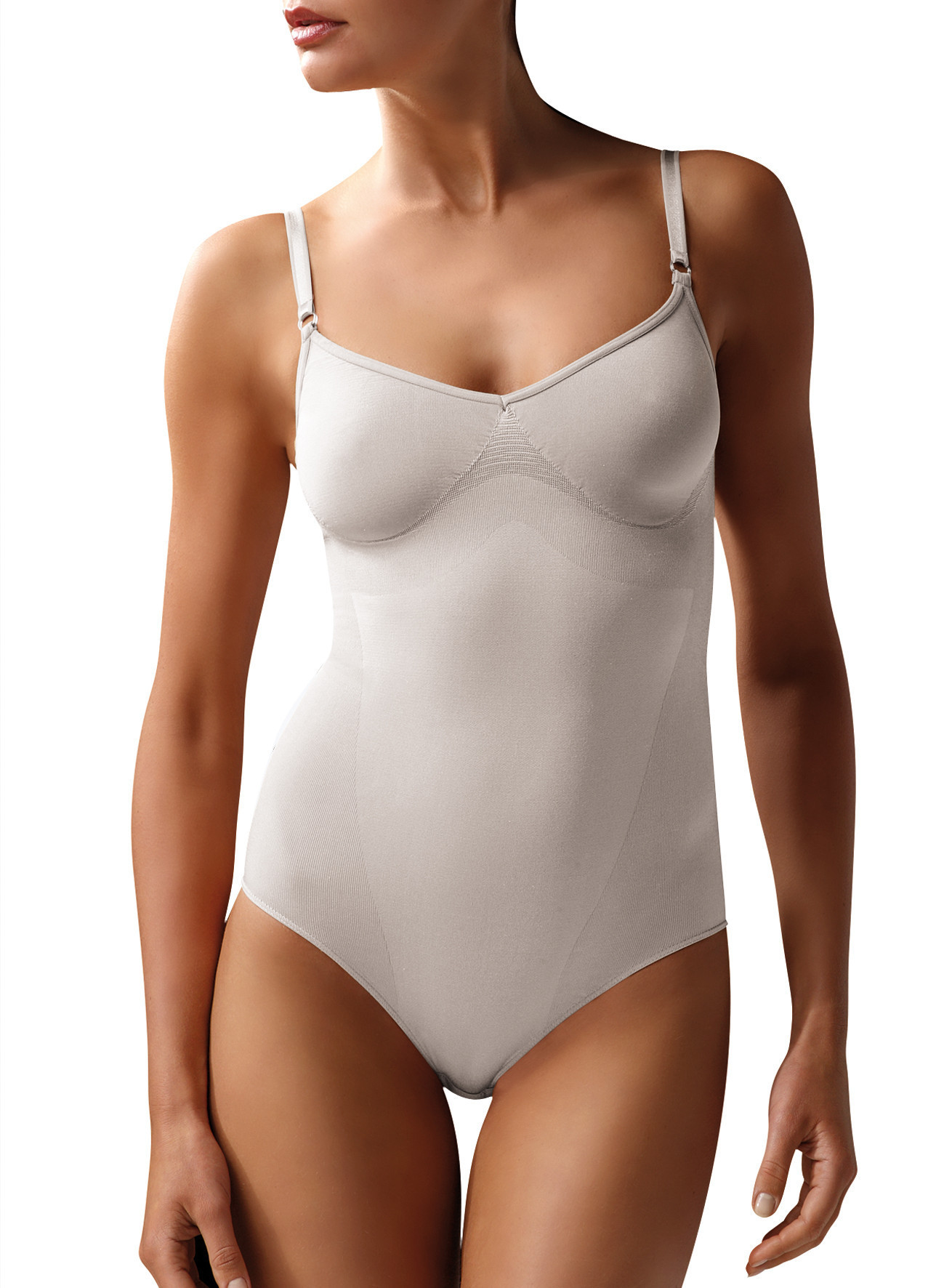 Body dámské stahovací bezešvé Body spalla stretta Bodyeffect Oro Barva: Bílá, velikost XXL
