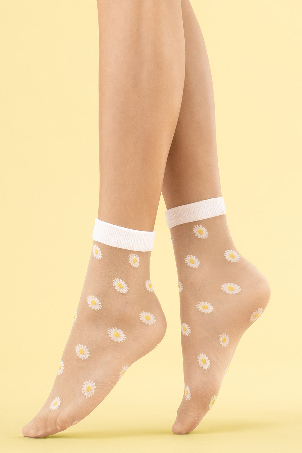 Punčochové ponožky Daisy 20 den poudre - Fiore UNI