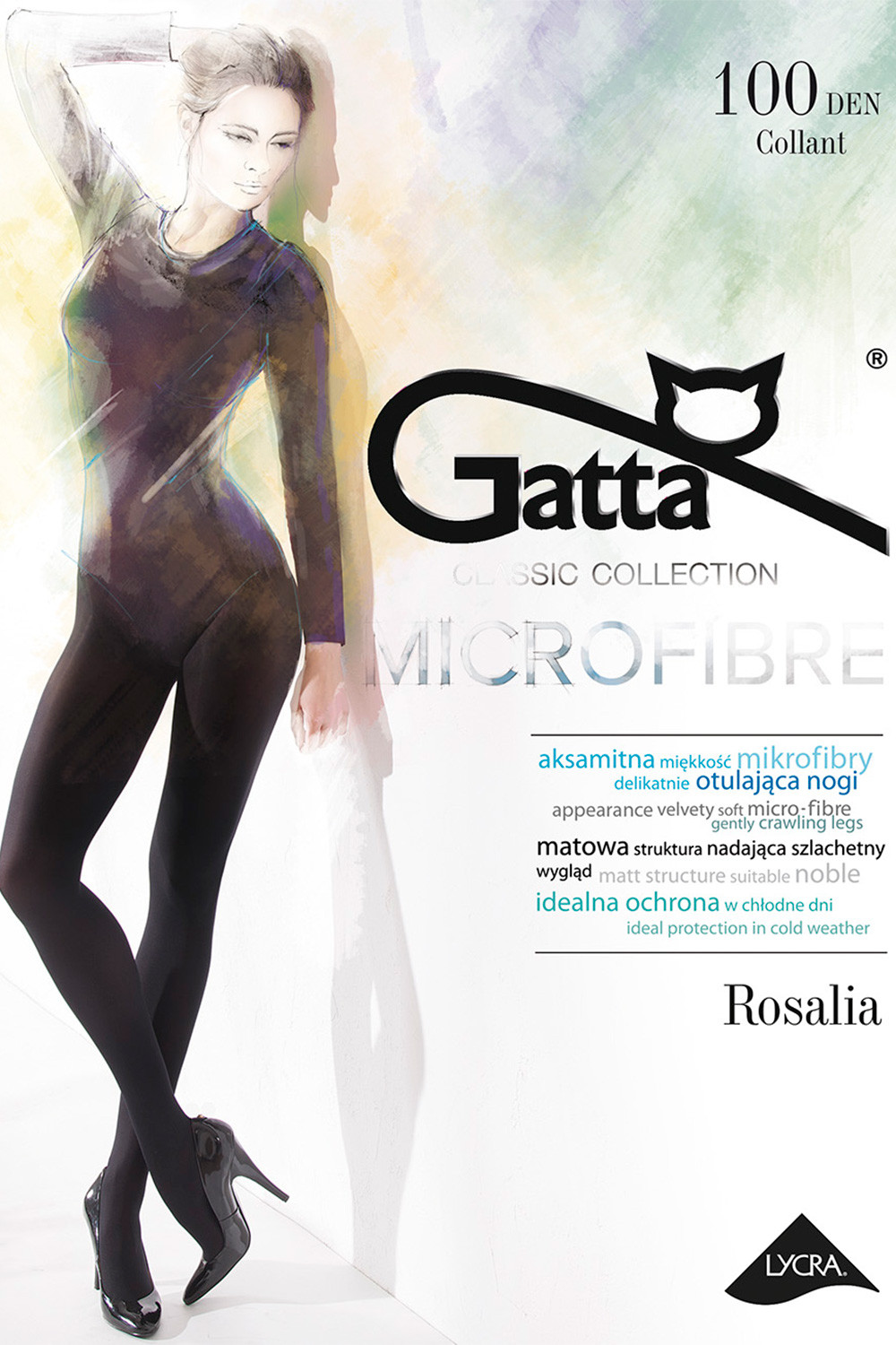 Gatta Rosalia 100 kolor:nero 3-M