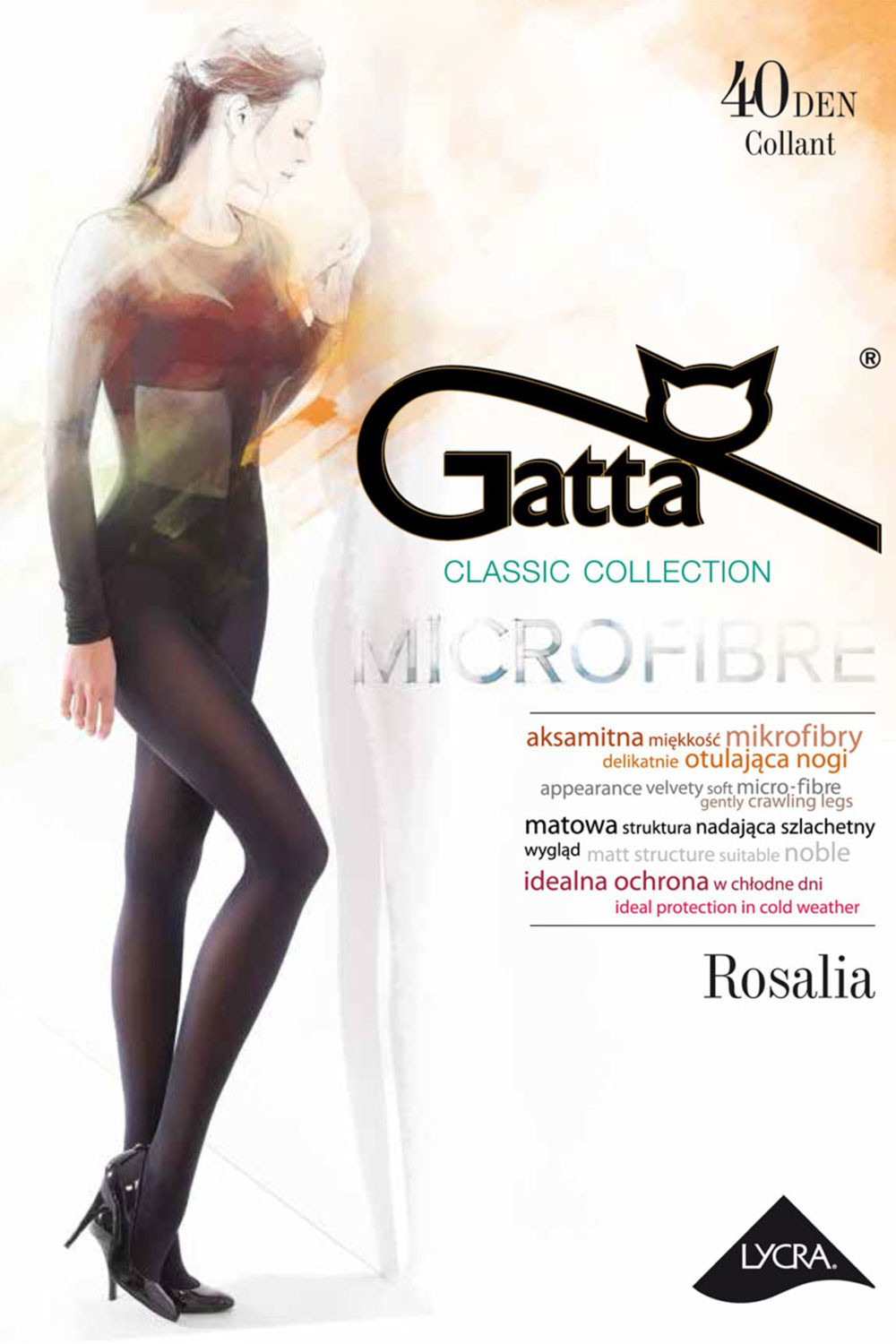 Gatta Rosalia 40 kolor:nero 4-L