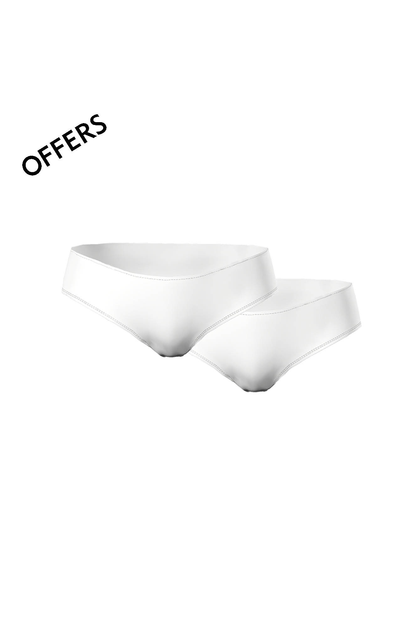 Vamp - Pohodlné jednobarevné dámské kalhotky 03602 - Vamp white XL