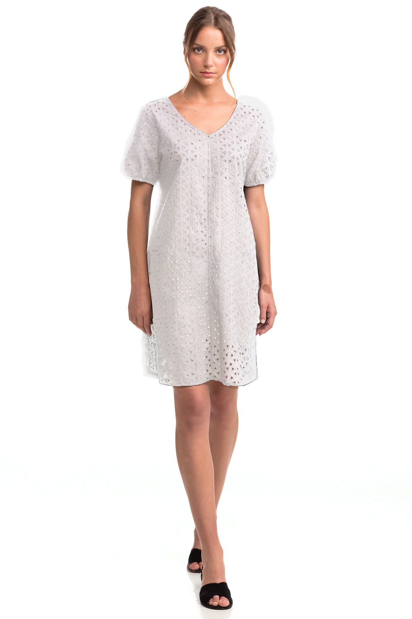 Vamp - Dámské jednobarevné šaty 14424 - Vamp cream S
