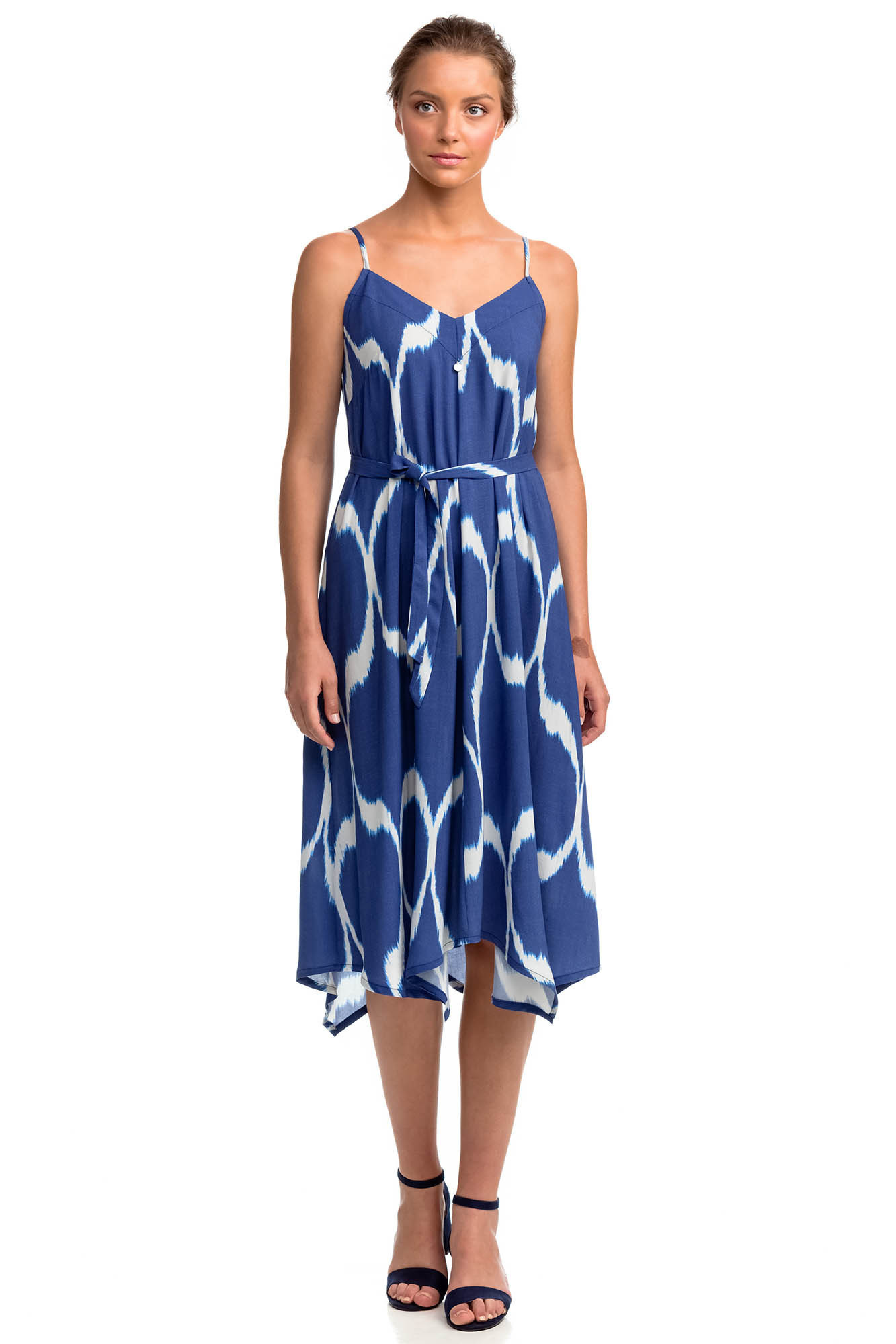 Vamp - Letní dámké šaty 14483 - Vamp blue roua L