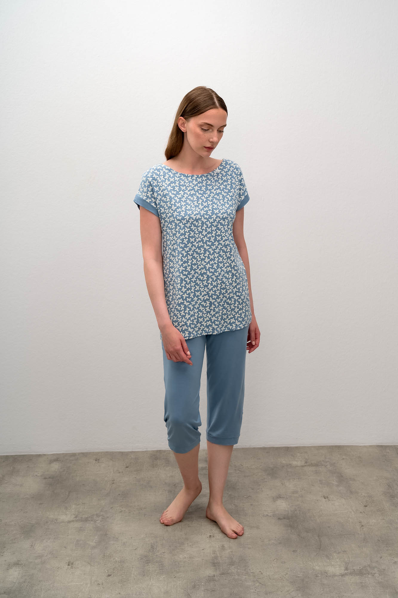 Vamp - Dámské pyžamo 16075 - Vamp blue serene S