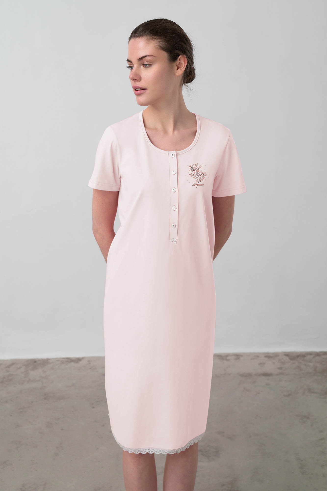 Vamp - Dámská noční košile 16907 - Vamp pink M