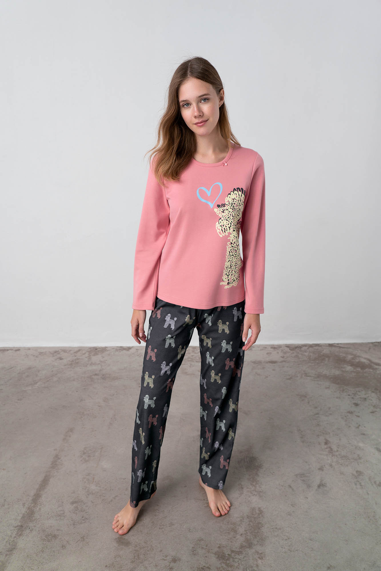 Vamp - Dvoudílné dámské pyžamo - Cassidy 17430 - Vamp pink glow XL