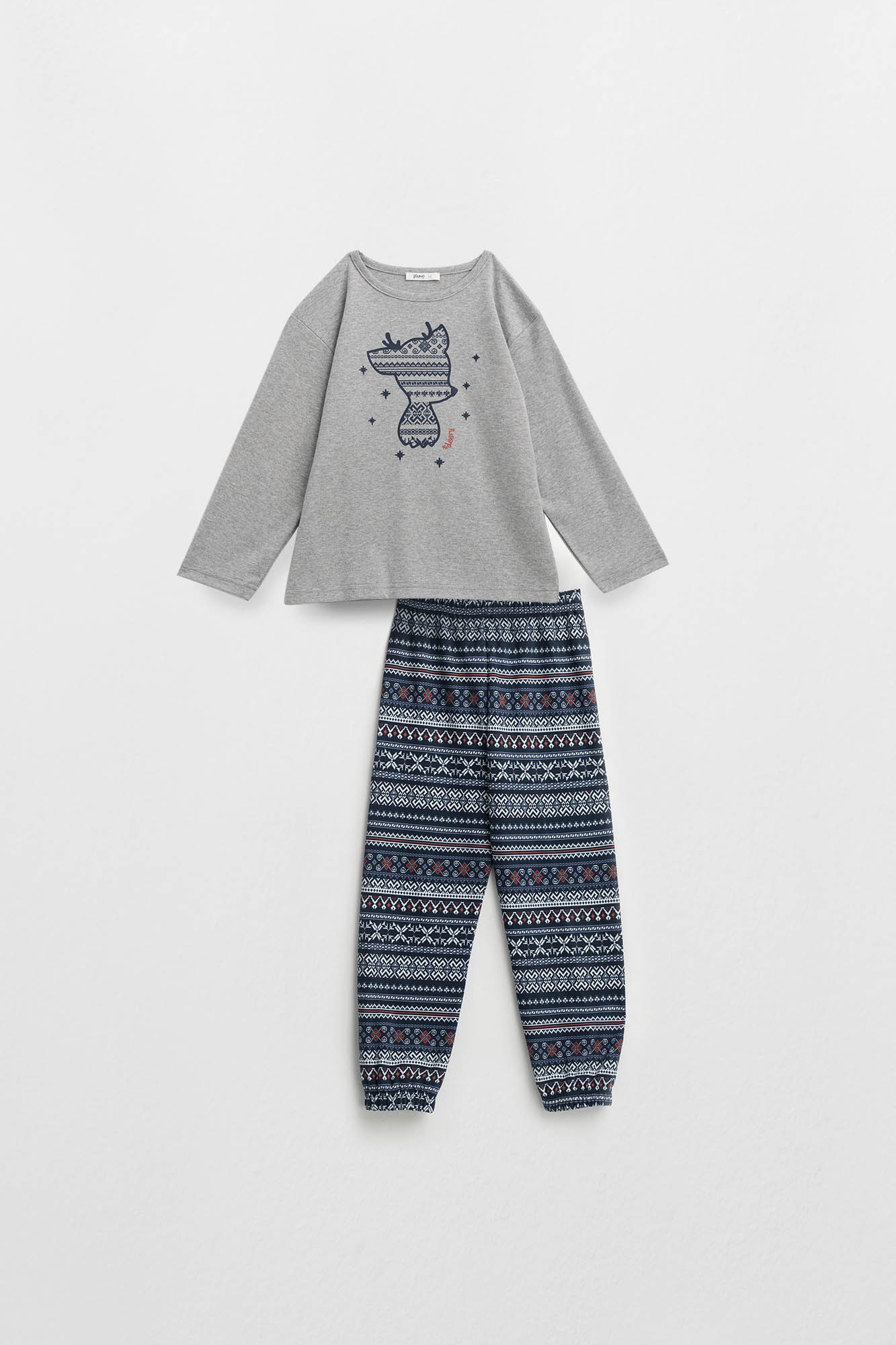 Vamp - Dvoudílné dětské pyžamo - Darby 17576 - Vamp gray melange 6
