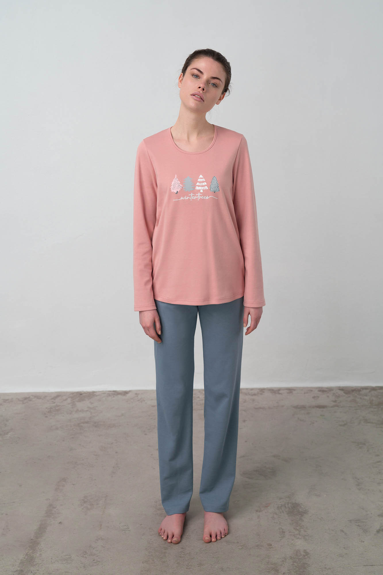 Vamp - Pohodlné dámské pyžamo 17596 - Vamp pink tan S
