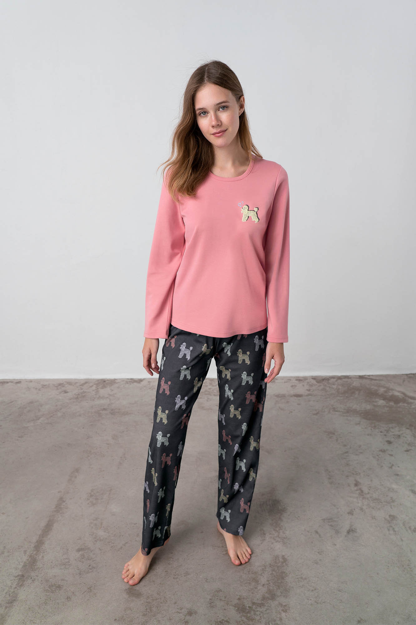 Vamp - Dvoudílné dámské pyžamo 17932 - Vamp pink glow L