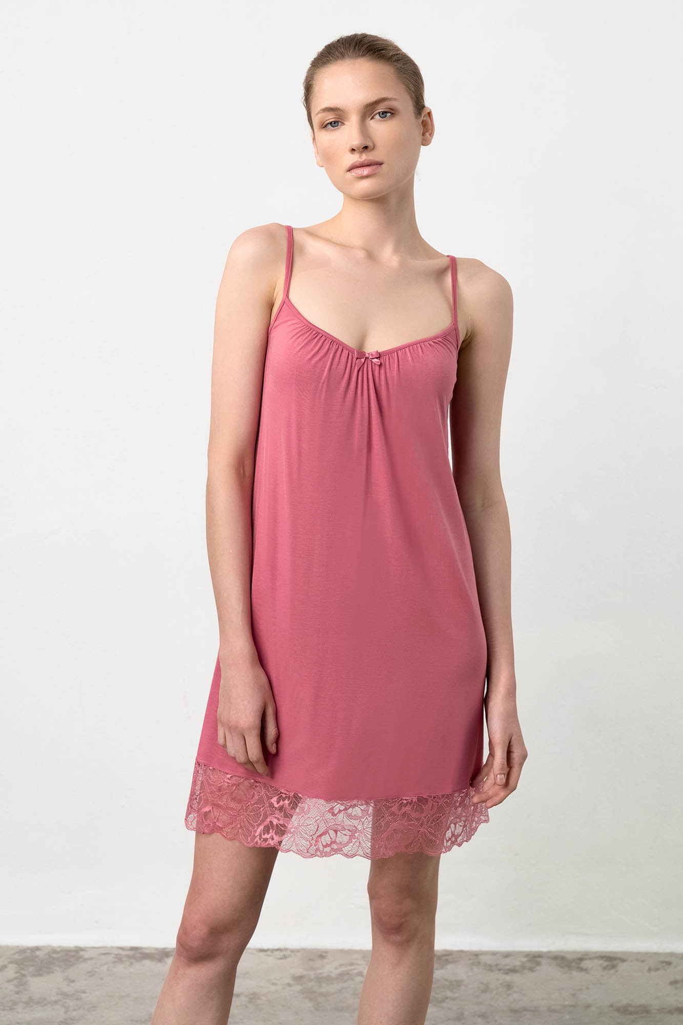 Vamp - Dámská noční košile – Rosa 18034 - Vamp rose slate XL