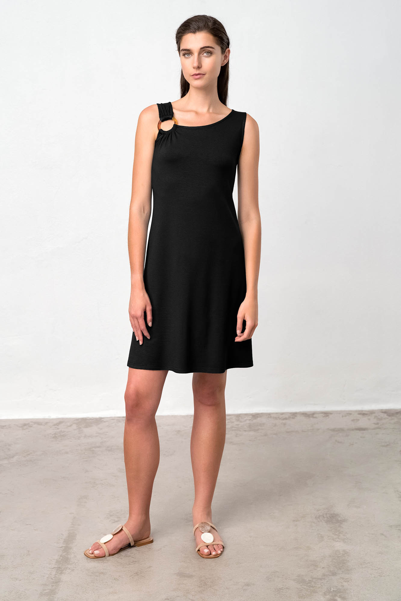 Vamp - Pohodlné dámské šaty – Syrah 18485 - Vamp black S