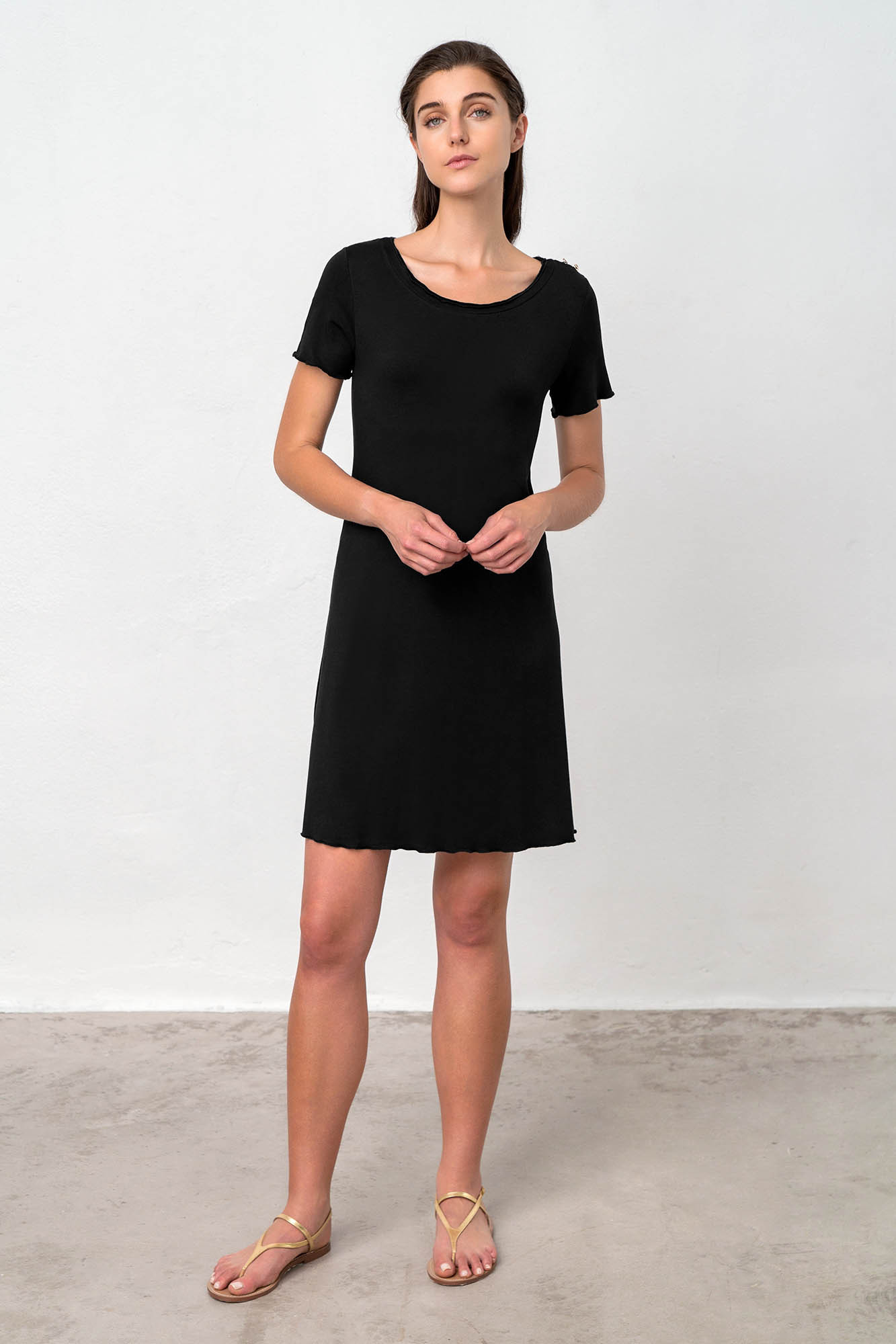 Vamp - Pohodlné dámské šaty – Syrah 18492 - Vamp black M