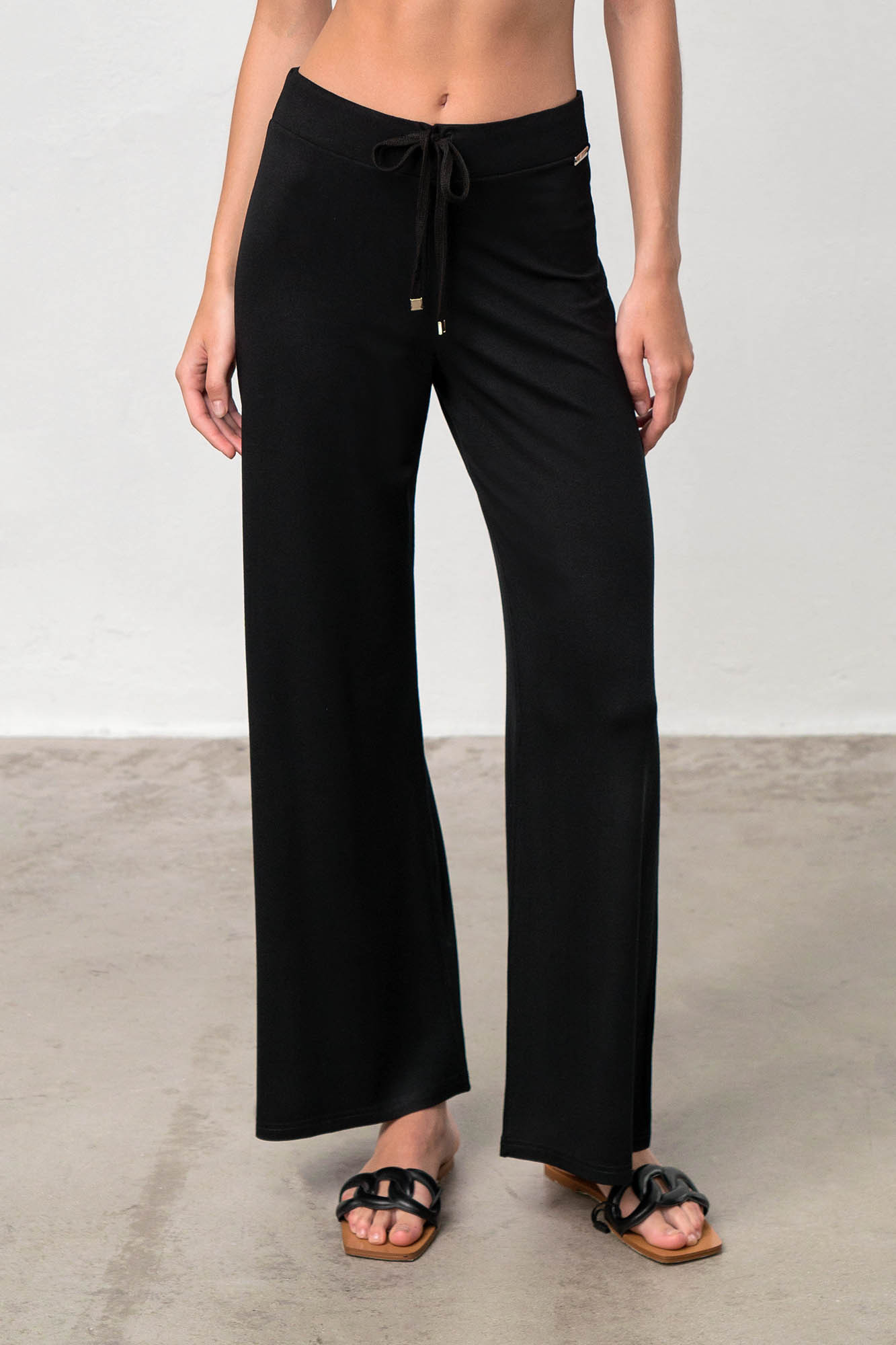 Vamp - Elegantní dámské kalhoty – Syrah 18494 - Vamp black 3XL