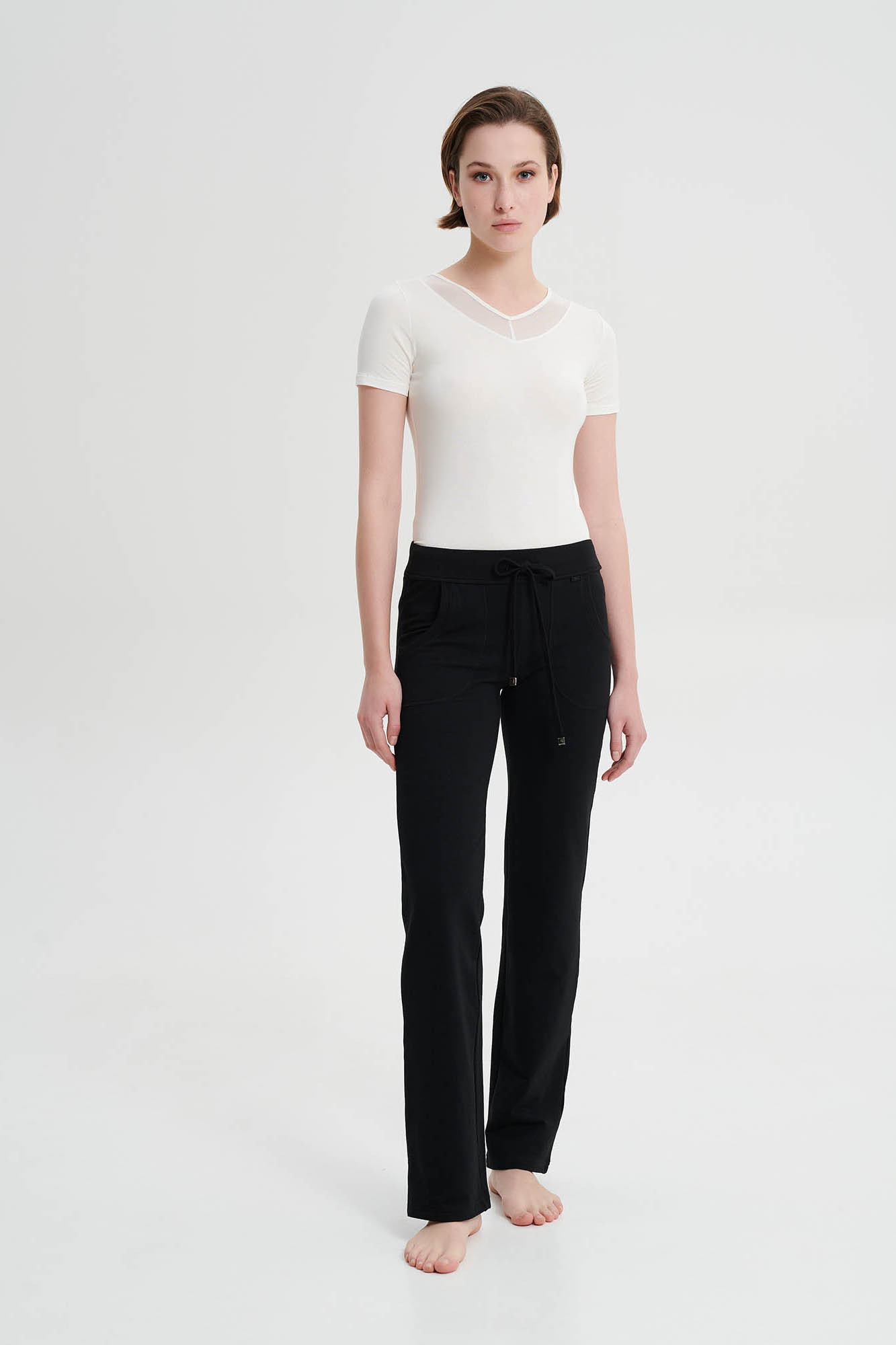 Vamp - Jednobarevné kalhoty s kapsami 19304 - Vamp black XL