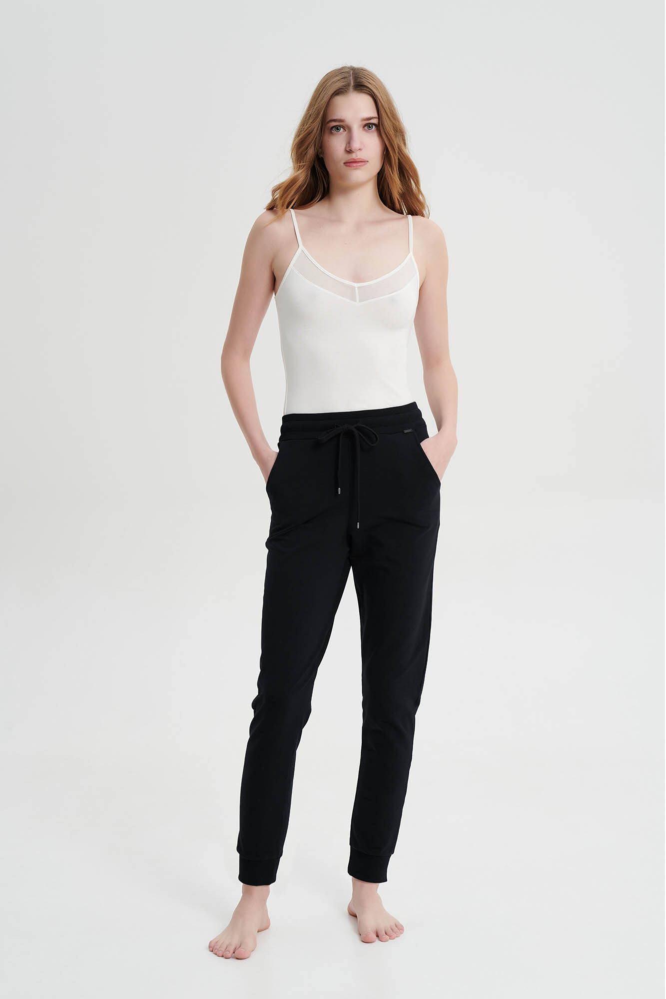 Vamp - Kalhoty s vysokým pasem 19305 - Vamp black XL