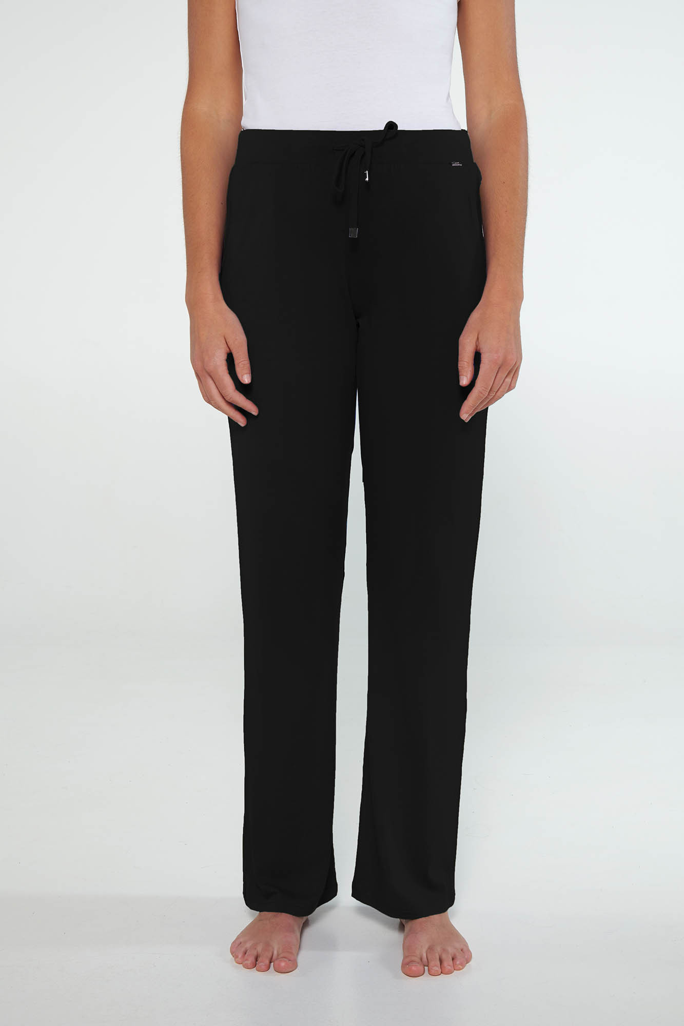 Vamp - Jednobarevné dámské kalhoty 20210 - Vamp black S