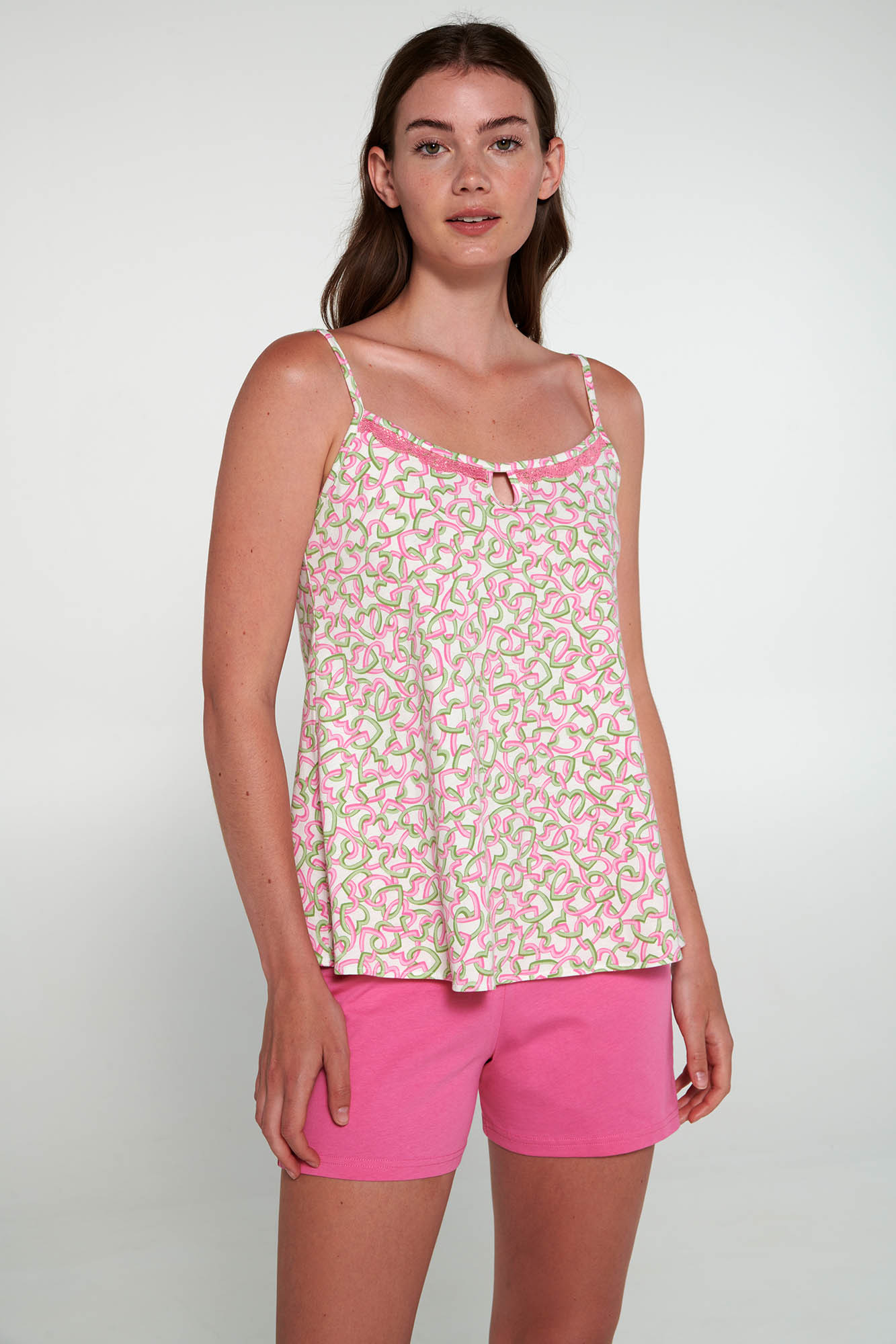 Vamp - Dvoudílné dámské pyžamo 20257 - Vamp fuchsia pink XL