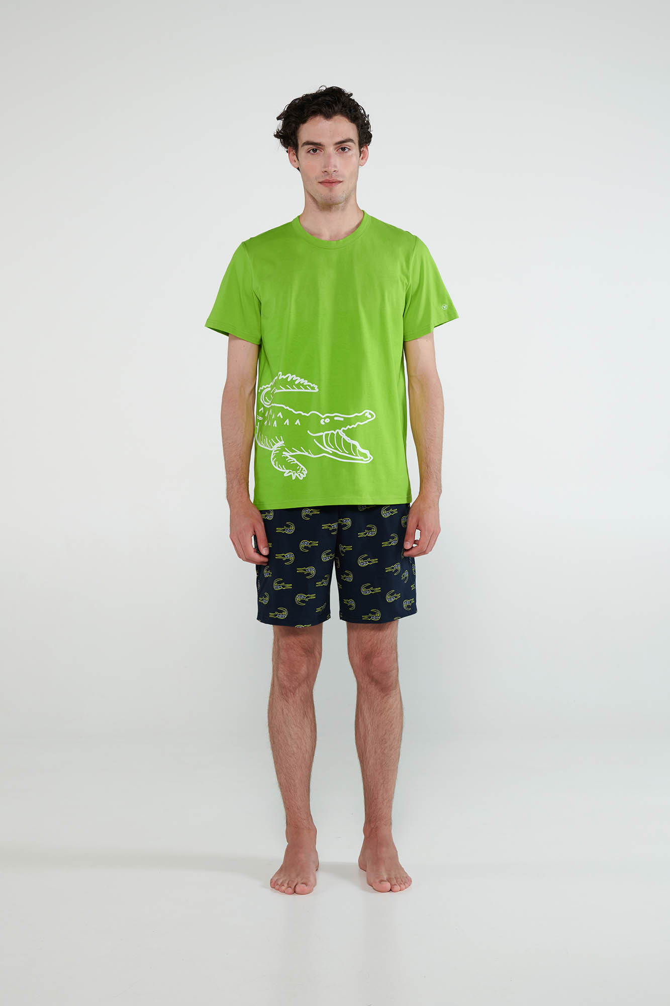 Vamp - Pyžamo s krátkými rukávy 20600 - Vamp green acid XL