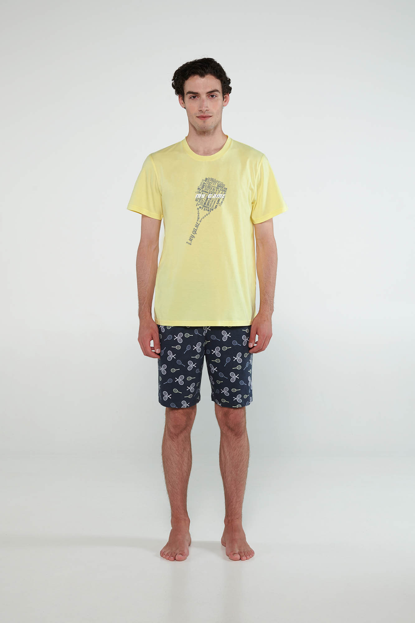 Vamp - Pyžamo s krátkými rukávy 20642 - Vamp yellow iris M
