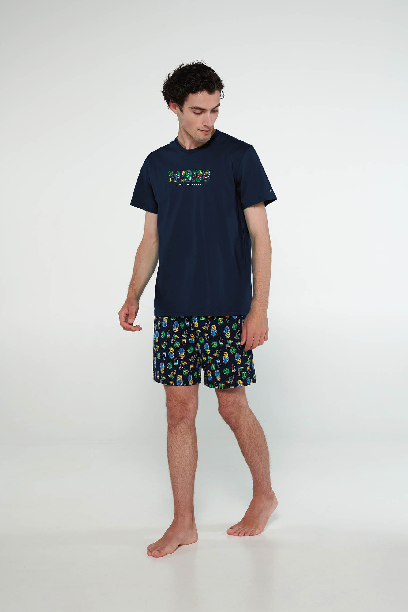 Vamp - Pyžamo s krátkými rukávy 20661 - Vamp blue XL