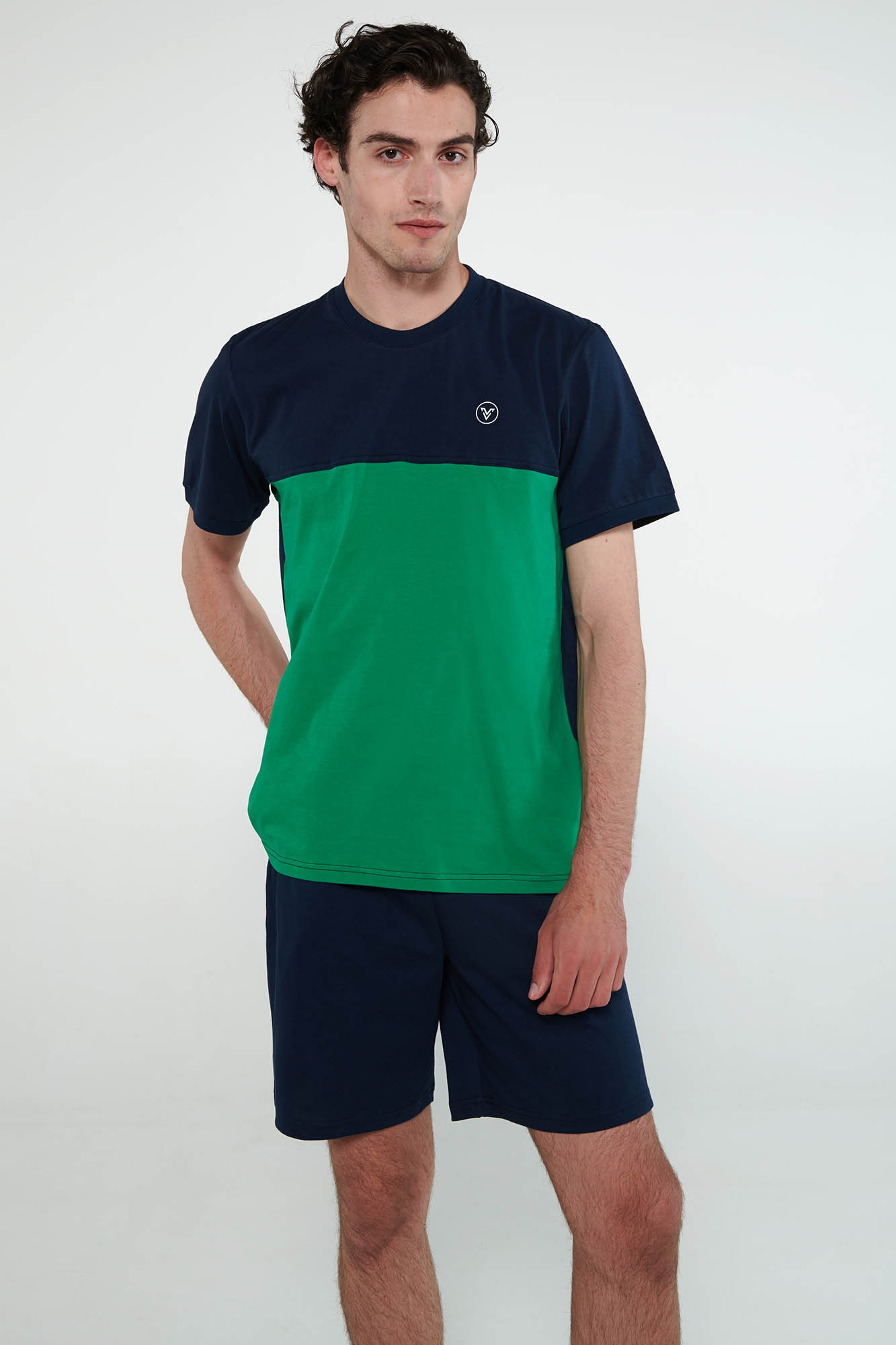 Vamp - Pyžamo s krátkými rukávy 20663 - Vamp green jolly XL