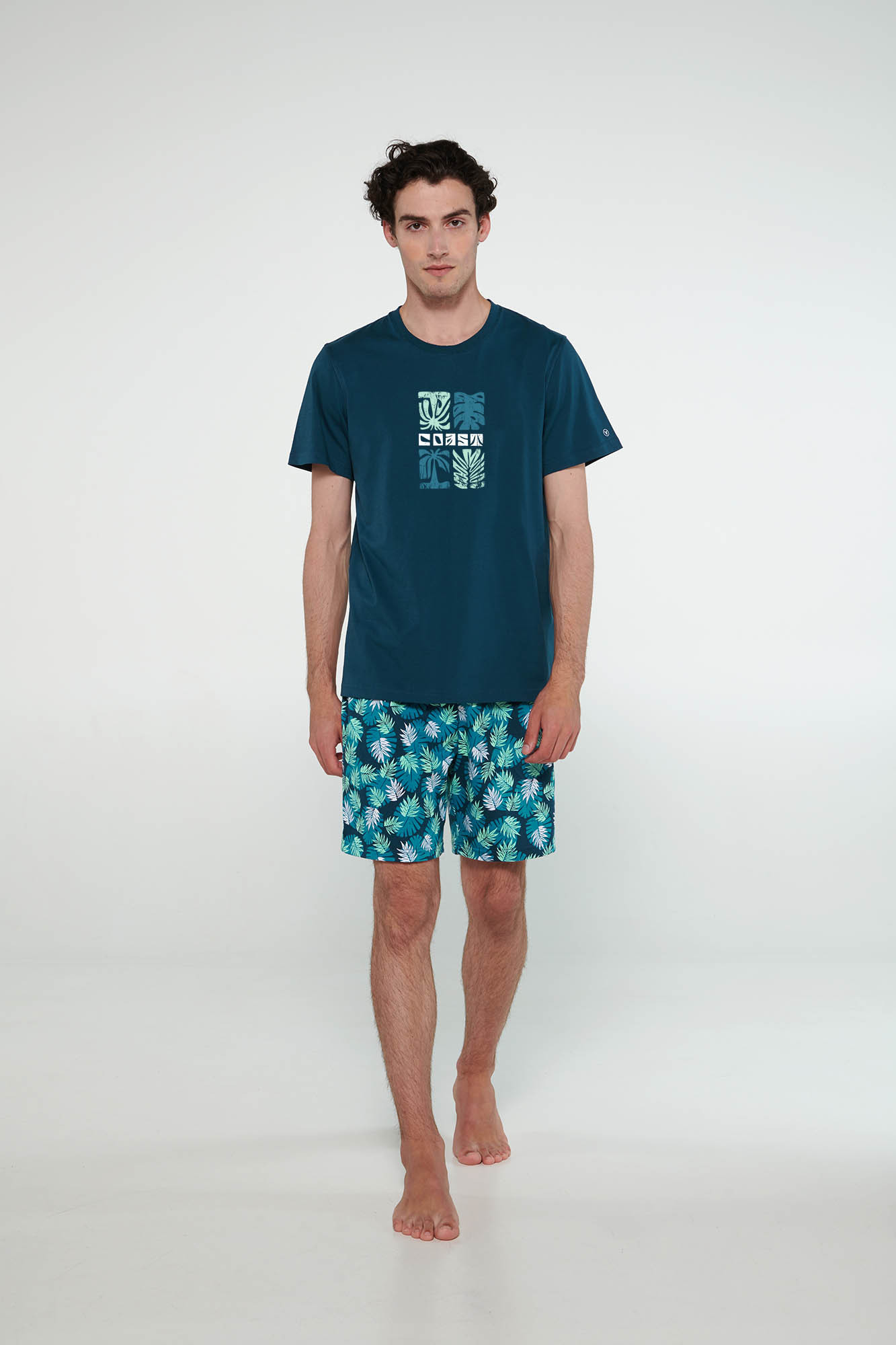 Vamp - Pyžamo s krátkými rukávy 20710 - Vamp blue depths XL