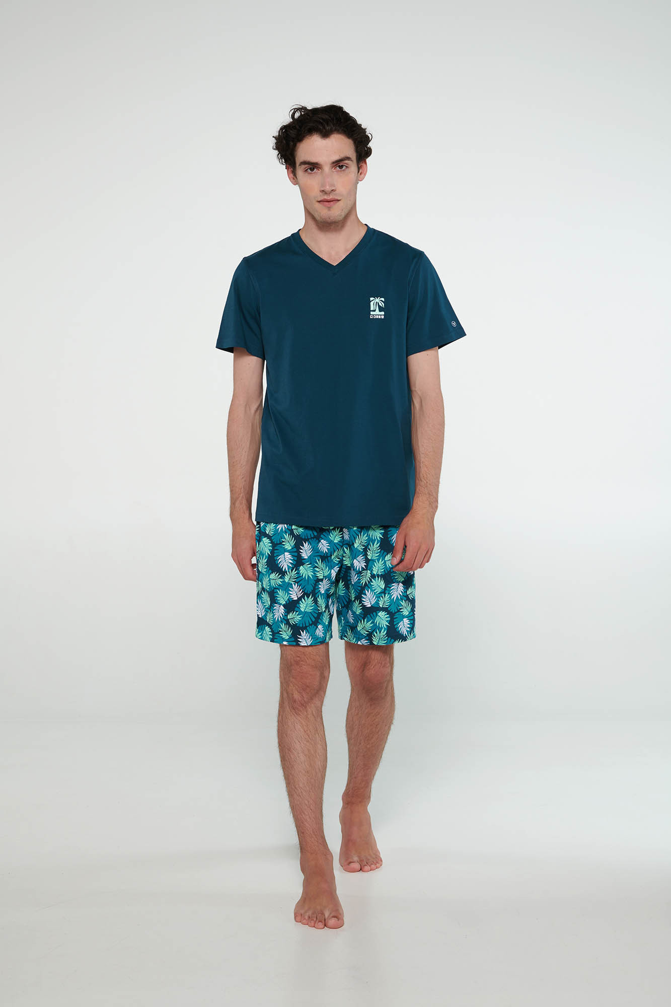 Vamp - Pyžamo s krátkými rukávy 20711 - Vamp blue depths XL