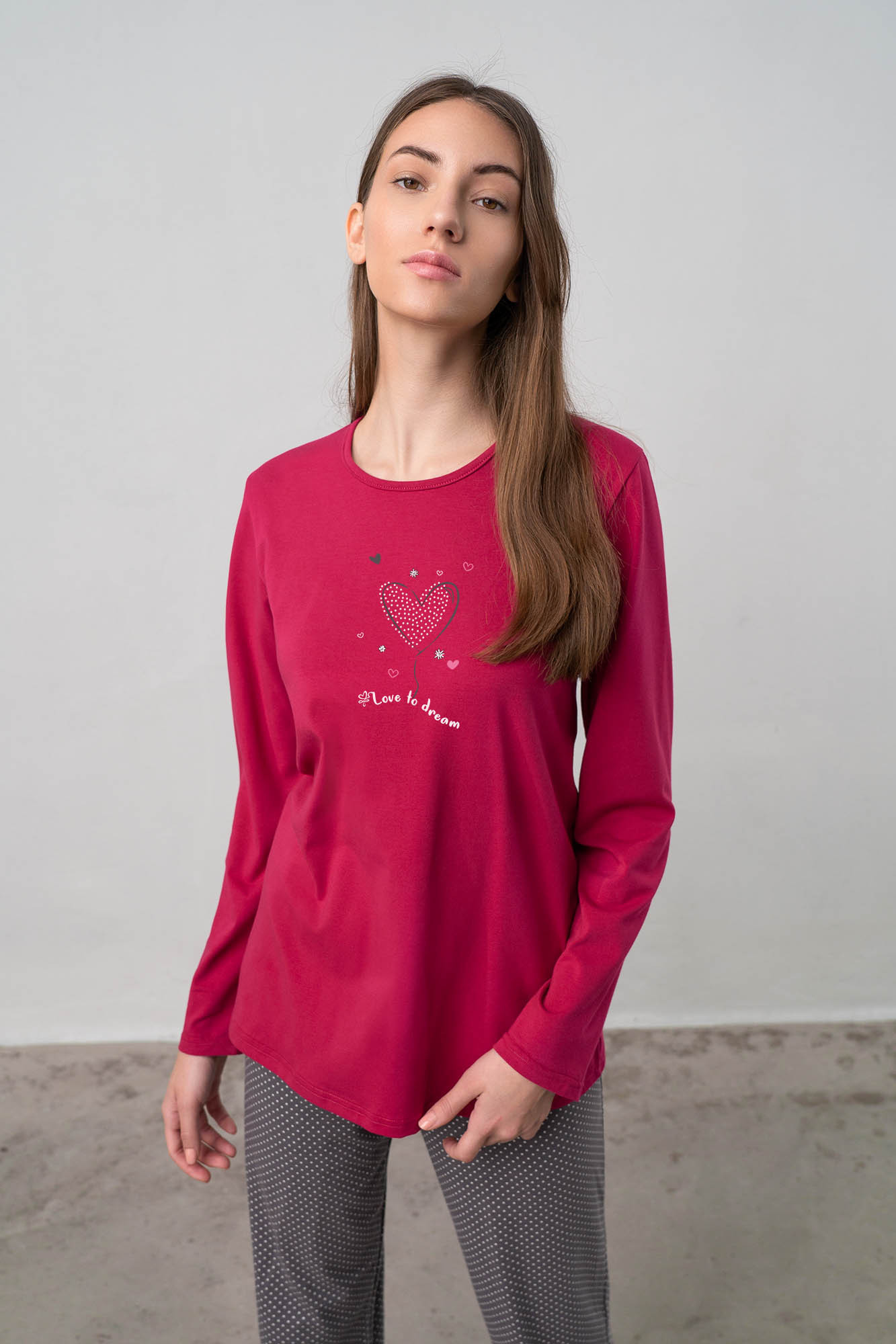 Vamp - Dvoudílné dámské pyžamo 70024 - Vamp pink azalea L