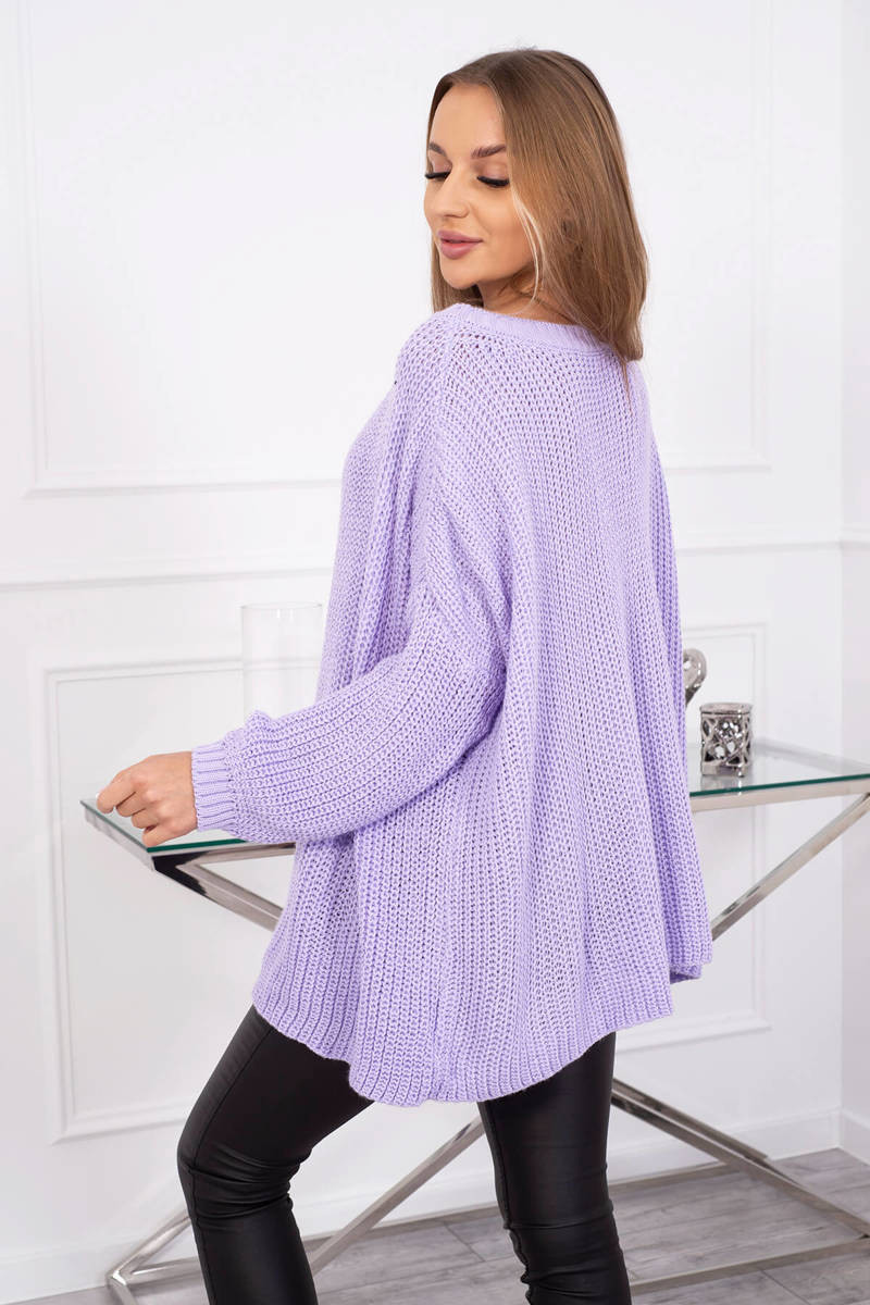 Široký oversize svetr fialový UNI