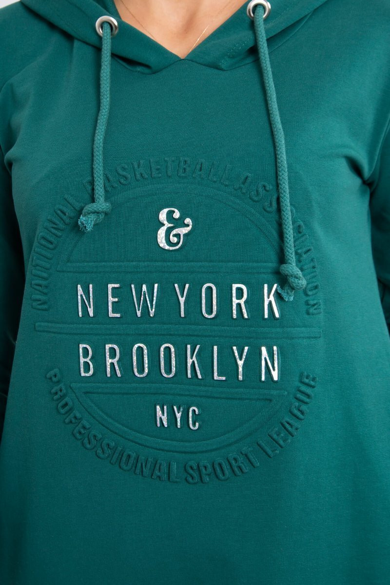 Tmavě zelené šaty Brooklyn UNI