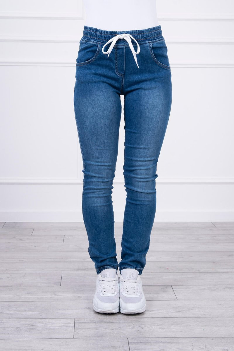 Džínové kalhoty s džínovým pasem XL-2XL-3XL