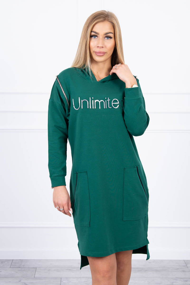 Neomezené zelené šaty UNI