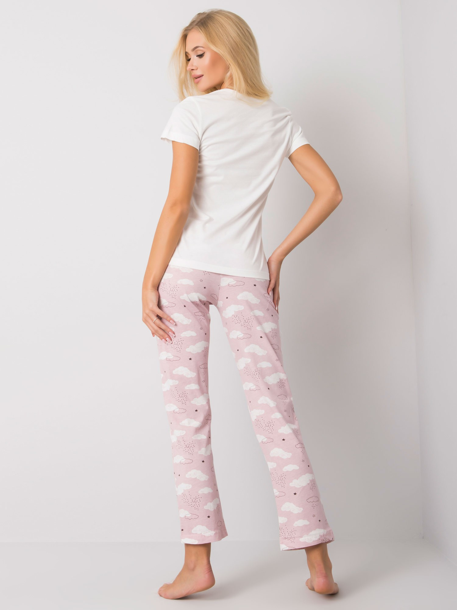 Pyžamo BR PI 3256 bílé a růžové XL